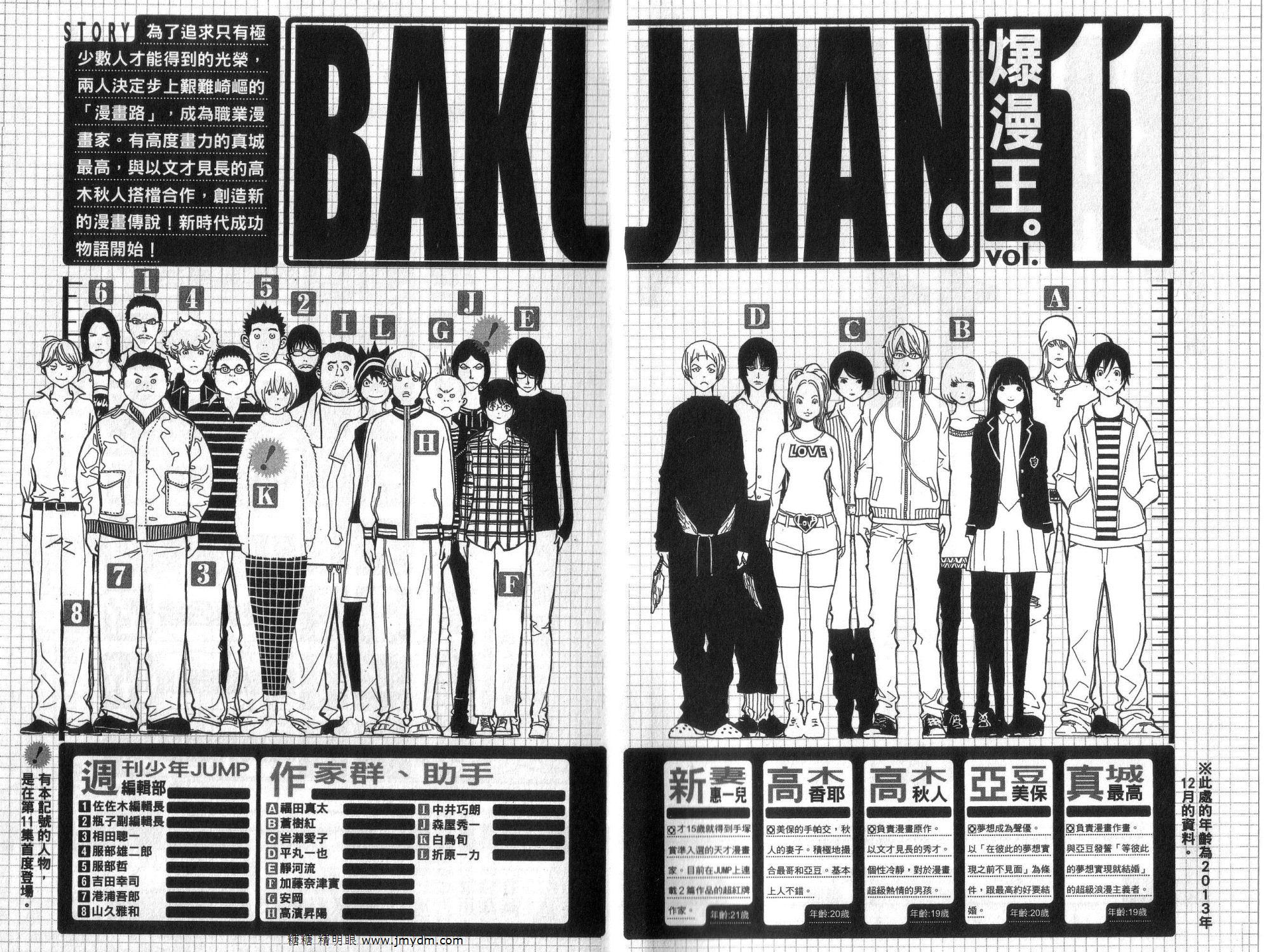 爆漫王 Bakuman バクマン 漫畫11卷 第3頁 爆漫王11卷劇情 看漫畫